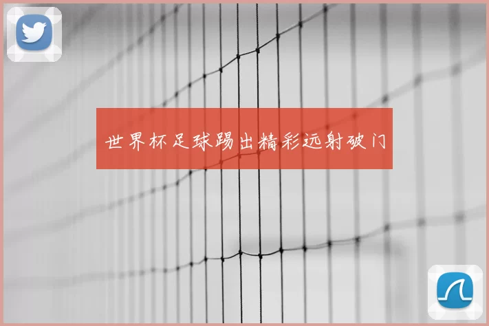 世界杯足球踢出精彩远射破门