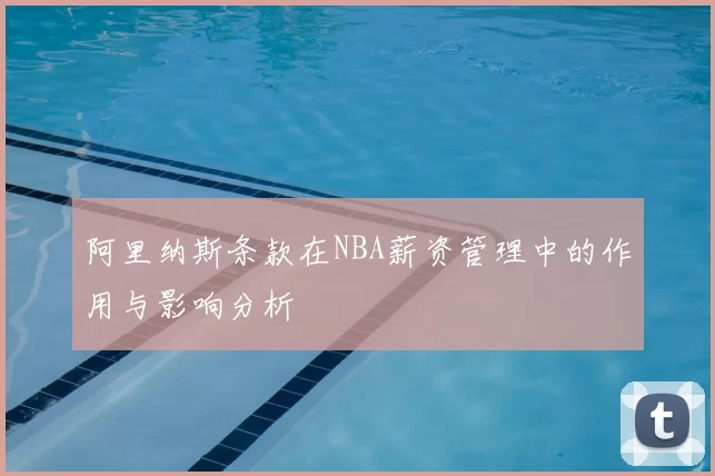 阿里纳斯条款在NBA薪资管理中的作用与影响分析